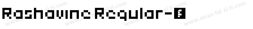Rashavine Regular字体转换